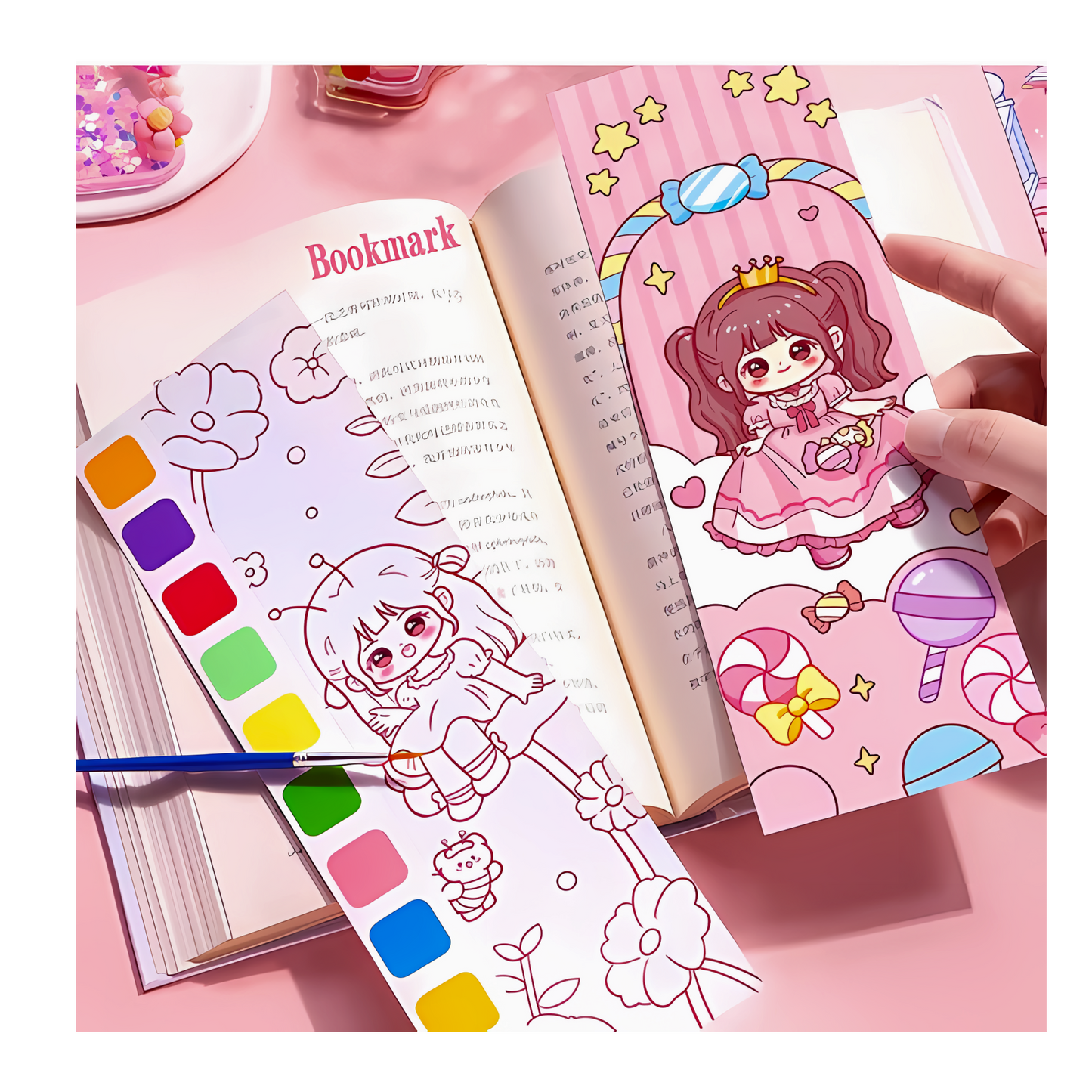 Scratch and Water Colouring Notebook - Princess