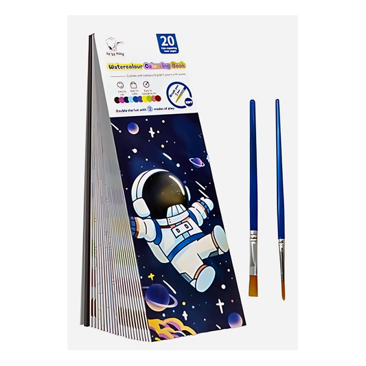Scratch and Water Colouring Book - Astronaut