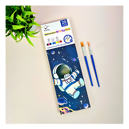 Scratch and Water Colouring Book - Astronaut