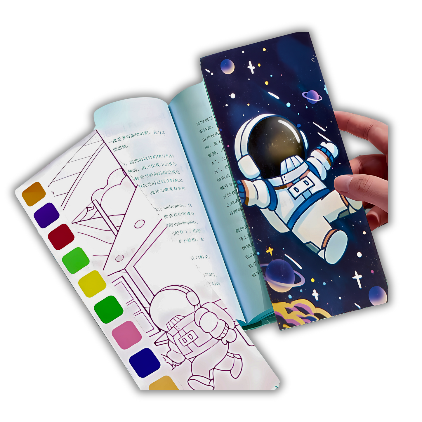 Scratch and Water Colouring Book - Astronaut